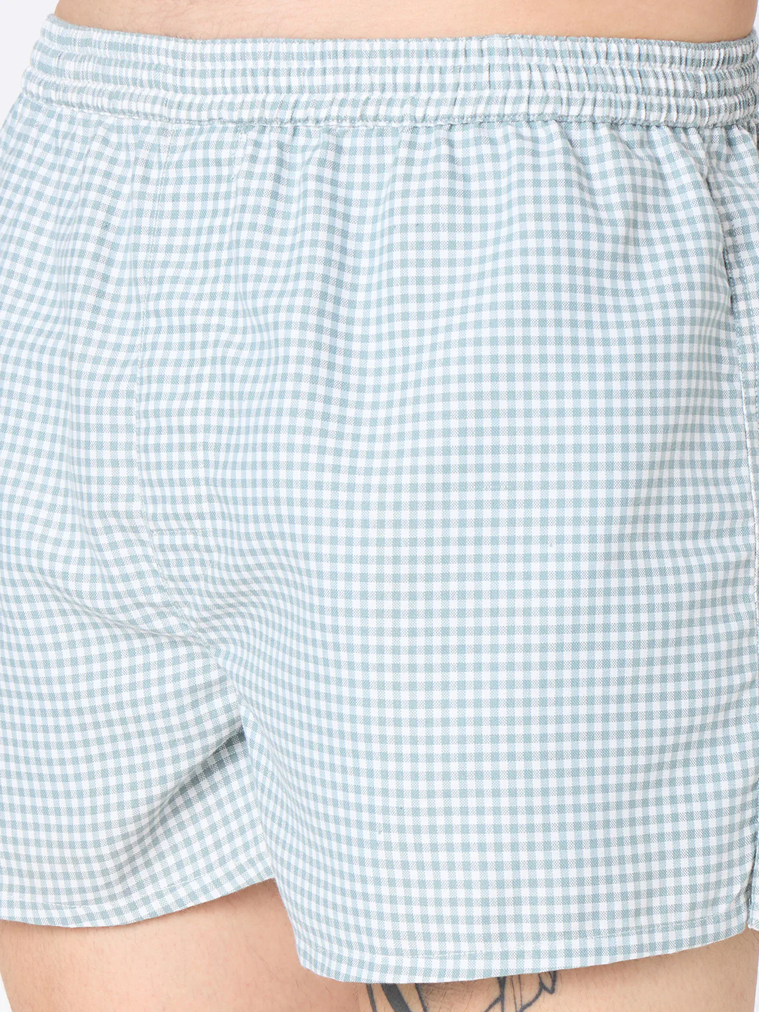 Maroon & Green Checked Boxers - Image 11