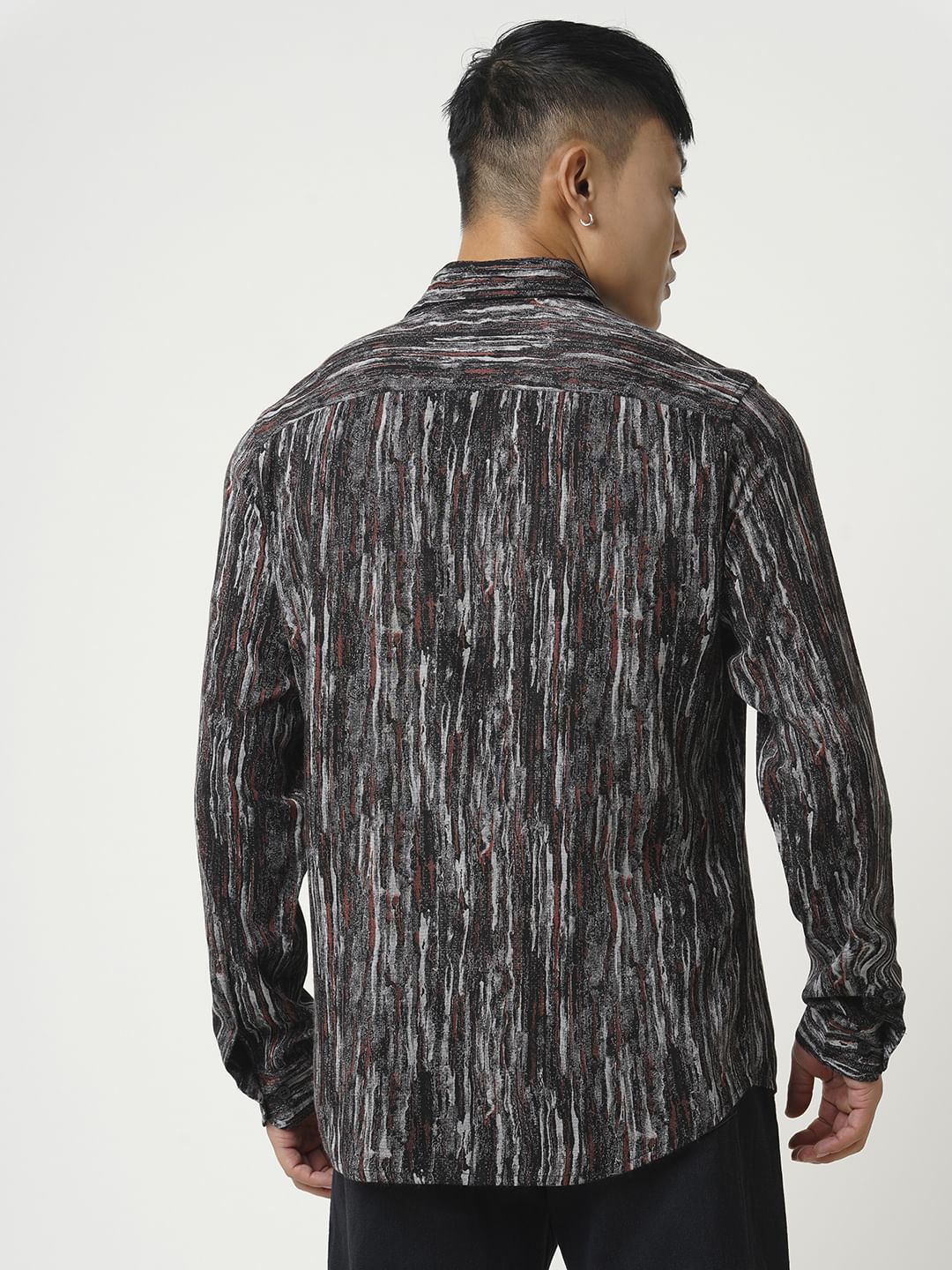 Premium Multicolour Artistic Textured Shirt - Image 7